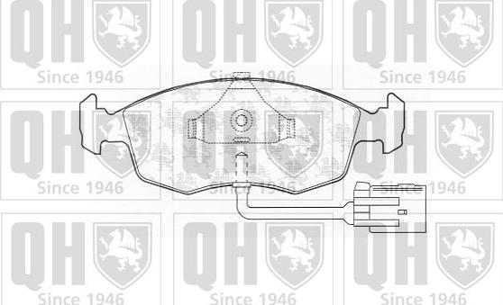 Quinton Hazell BP760 - Kit pastiglie freno, Freno a disco autozon.pro