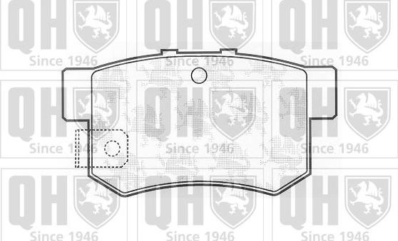 Quinton Hazell BP704 - Kit pastiglie freno, Freno a disco autozon.pro