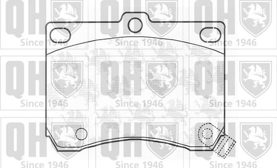 Quinton Hazell BP717 - Kit pastiglie freno, Freno a disco autozon.pro