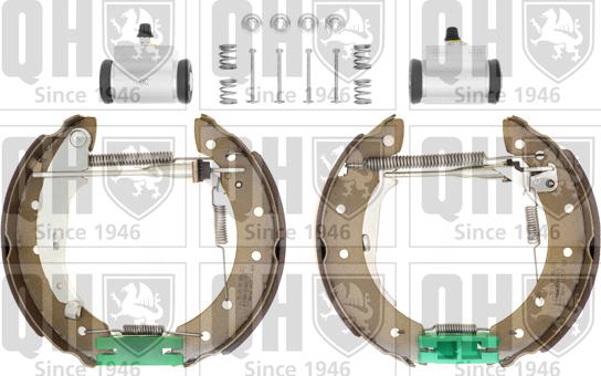 Quinton Hazell BS927K4 - Kit ganasce freno autozon.pro