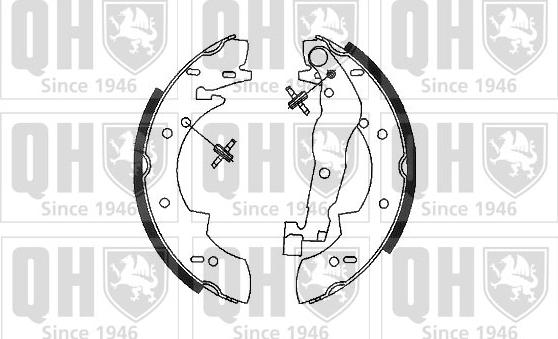 Quinton Hazell BS555 - Kit ganasce freno autozon.pro