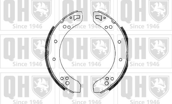 Quinton Hazell BS500 - Kit ganasce freno autozon.pro