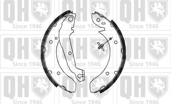 Quinton Hazell BS573 - Kit ganasce freno autozon.pro