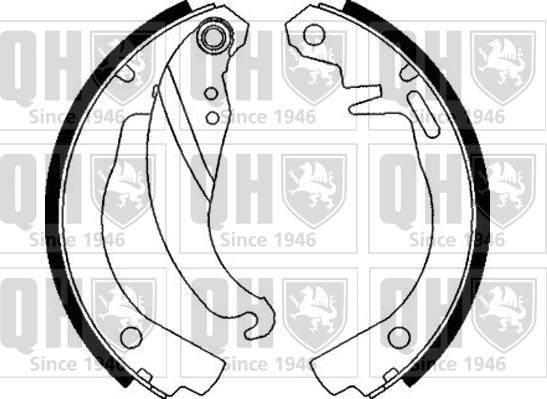 Quinton Hazell BS667 - Kit ganasce freno autozon.pro