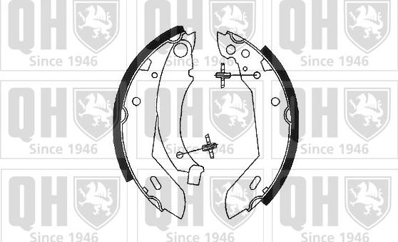 Quinton Hazell BS681 - Kit ganasce freno autozon.pro