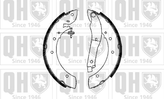 Quinton Hazell BS624 - Kit ganasce freno autozon.pro