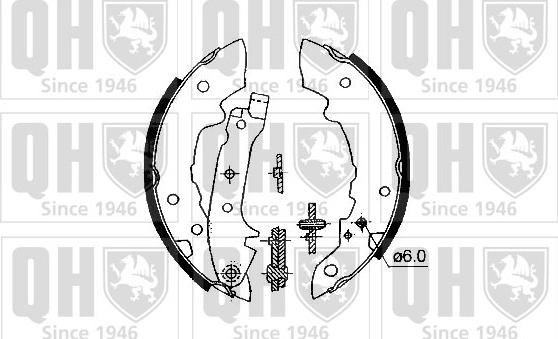 Quinton Hazell BS622K - Kit ganasce freno autozon.pro