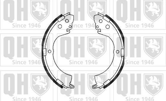 Quinton Hazell BS1048 - Kit ganasce freno autozon.pro