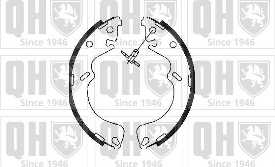 Quinton Hazell BS1086 - Kit ganasce freno autozon.pro