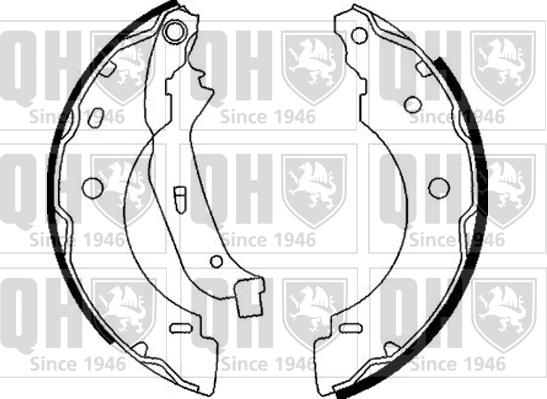 Quinton Hazell BS1034 - Kit ganasce freno autozon.pro