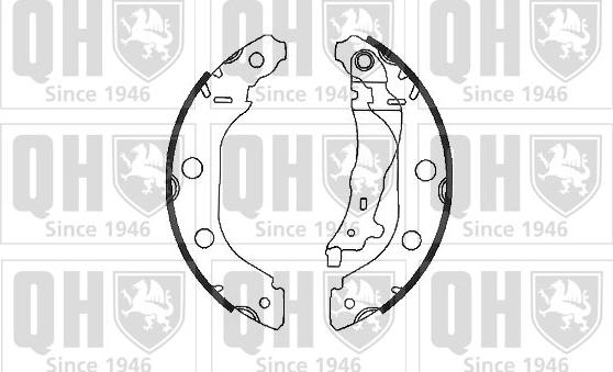 Quinton Hazell BS1033 - Kit ganasce freno autozon.pro