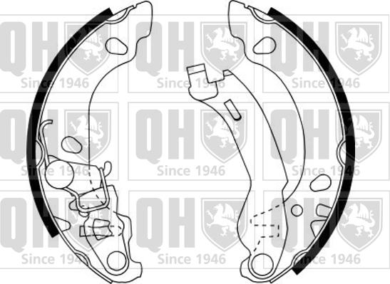 Quinton Hazell BS1146 - Kit ganasce freno autozon.pro