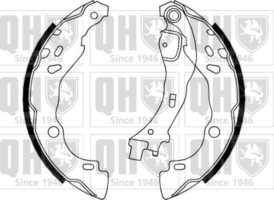 Quinton Hazell BS1156 - Kit ganasce freno autozon.pro