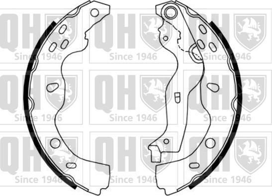 Quinton Hazell BS1164 - Kit ganasce freno autozon.pro