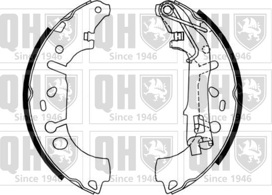 Quinton Hazell BS1162 - Kit ganasce freno autozon.pro