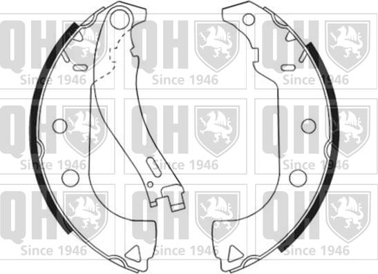 Quinton Hazell BS1167 - Kit ganasce freno autozon.pro