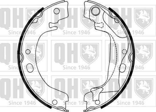 Quinton Hazell BS1186 - Kit ganasce, Freno stazionamento autozon.pro