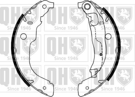 Quinton Hazell BS1187 - Kit ganasce freno autozon.pro