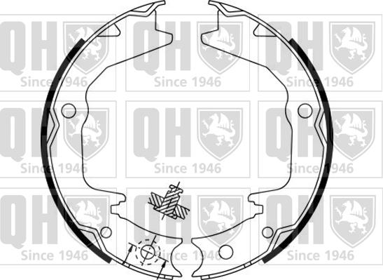 Quinton Hazell BS1138 - Kit ganasce, Freno stazionamento autozon.pro