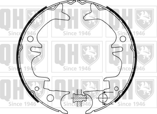 Quinton Hazell BS1133 - Kit ganasce, Freno stazionamento autozon.pro