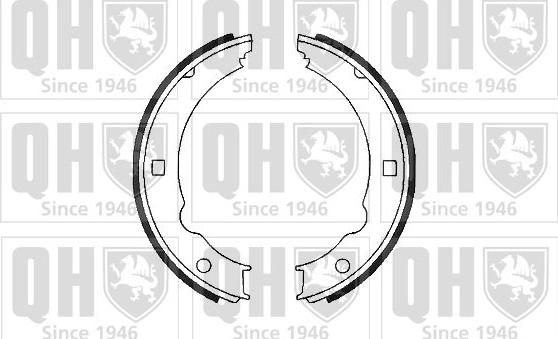 Quinton Hazell BS1127 - Kit ganasce, Freno stazionamento autozon.pro