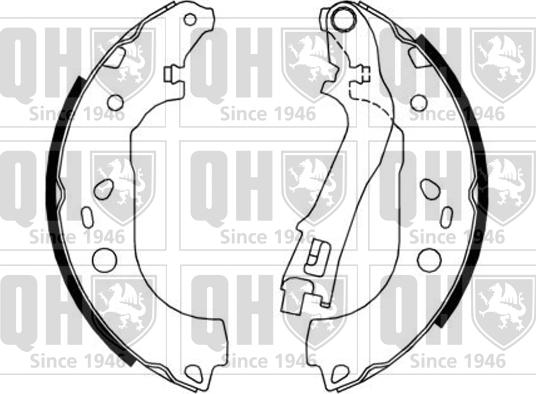 Quinton Hazell BS1170 - Kit ganasce freno autozon.pro