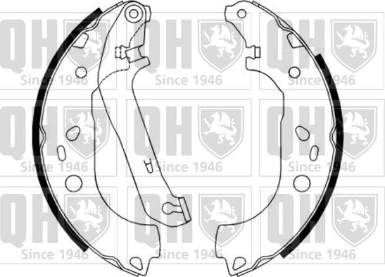 Quinton Hazell BS1171 - Kit ganasce freno autozon.pro