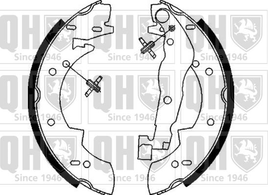 Quinton Hazell BS845 - Kit ganasce freno autozon.pro