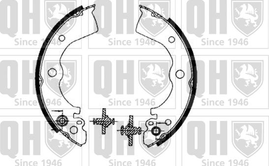 Quinton Hazell BS843 - Kit ganasce freno autozon.pro