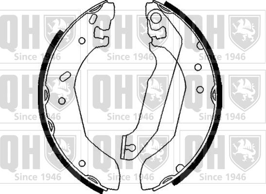 Quinton Hazell BS806 - Kit ganasce freno autozon.pro