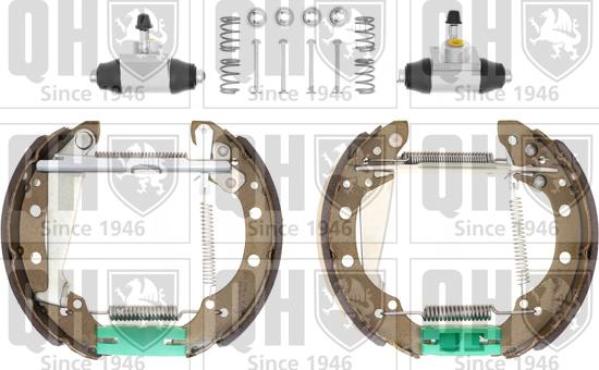 Quinton Hazell BS836K2 - Kit ganasce freno autozon.pro