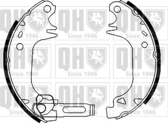 Quinton Hazell BS837 - Kit ganasce freno autozon.pro