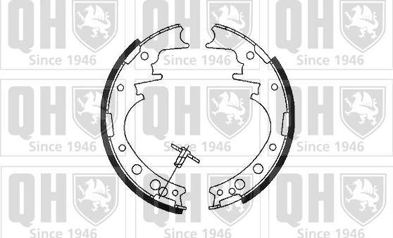 Quinton Hazell BS759 - Kit ganasce freno autozon.pro