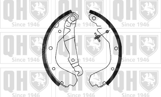 Quinton Hazell BS709 - Kit ganasce freno autozon.pro