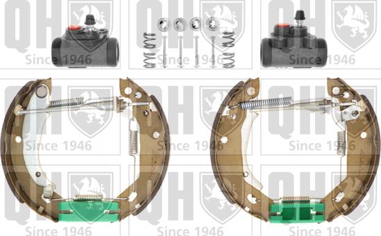 Quinton Hazell BS777K2 - Kit ganasce freno autozon.pro