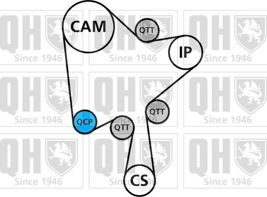 Quinton Hazell QBK902 - Kit cinghie dentate autozon.pro