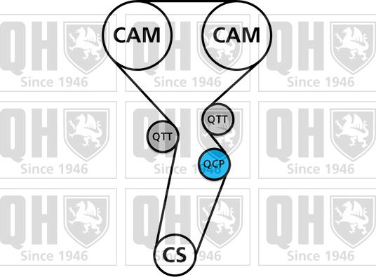 Quinton Hazell QBK538 - Kit cinghie dentate autozon.pro