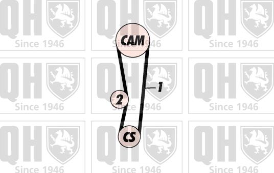 Quinton Hazell QBK536 - Kit cinghie dentate autozon.pro