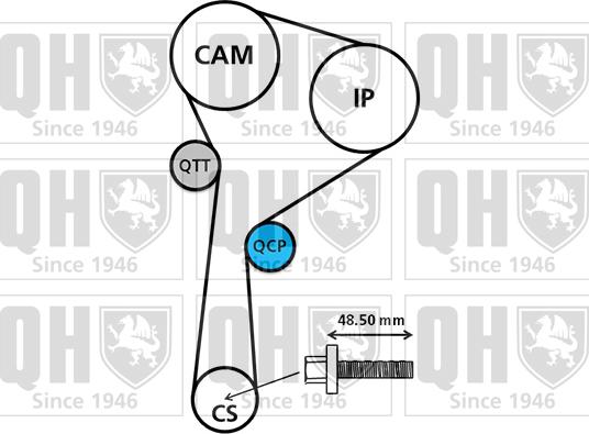 Quinton Hazell QBK626 - Kit cinghie dentate autozon.pro