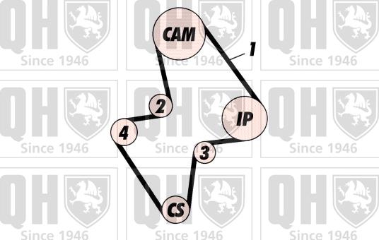 Quinton Hazell QBK153P - Kit cinghie dentate autozon.pro