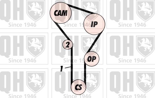 Quinton Hazell QBK100P - Kit cinghie dentate autozon.pro