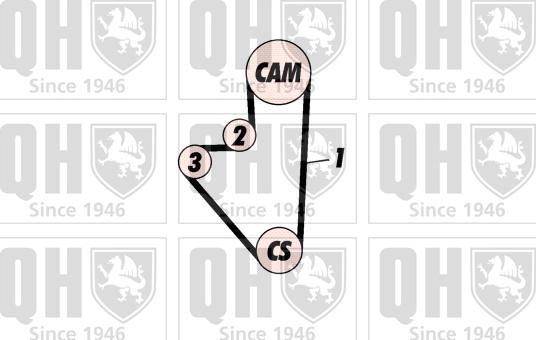 Quinton Hazell QBK103P - Kit cinghie dentate autozon.pro