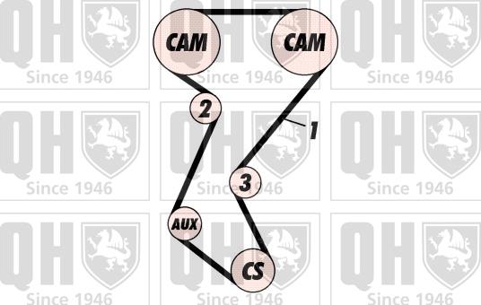 Quinton Hazell QBK114 - Kit cinghie dentate autozon.pro