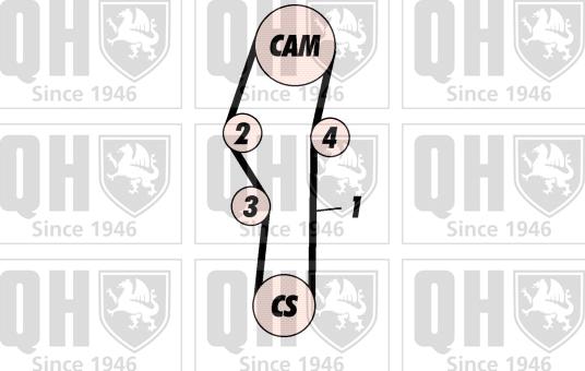 Quinton Hazell QBK176 - Kit cinghie dentate autozon.pro