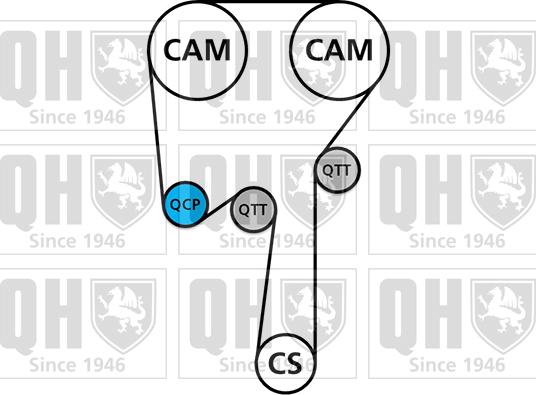 Quinton Hazell QBK801 - Kit cinghie dentate autozon.pro