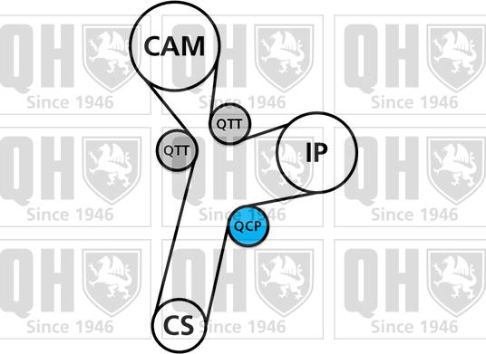 Quinton Hazell QBK876 - Kit cinghie dentate autozon.pro