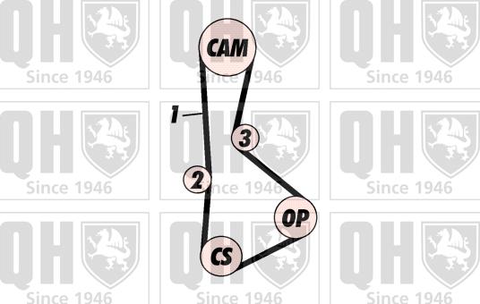 Quinton Hazell QBK373 - Kit cinghie dentate autozon.pro