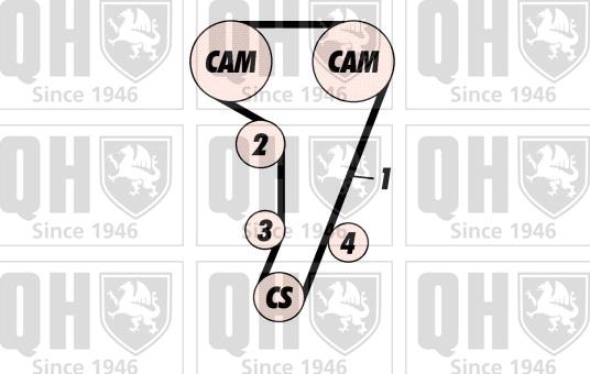 Quinton Hazell QBK253 - Kit cinghie dentate autozon.pro