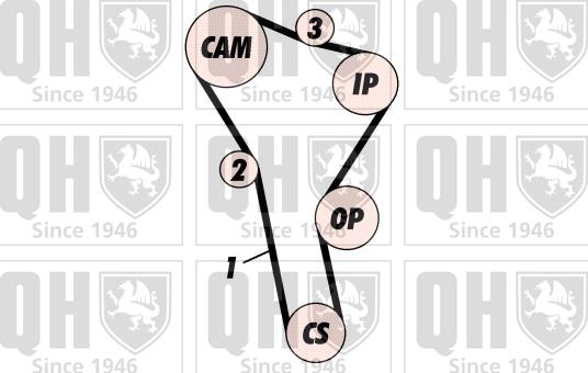 Quinton Hazell QBK257 - Kit cinghie dentate autozon.pro