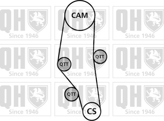 Quinton Hazell QBK216 - Kit cinghie dentate autozon.pro